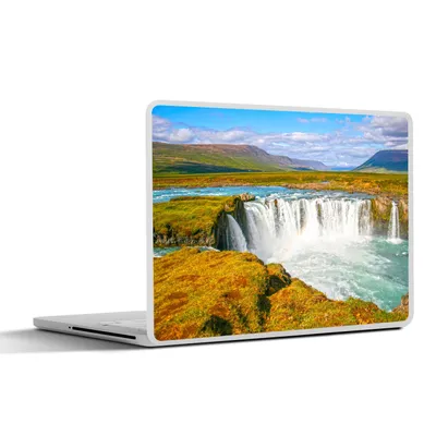 Produktbild von MuchoWow® Laptop Aufkleber Sticker Cover Wasserfall - Wasser - Natur 31x22.5 cm - Laptop-Deko