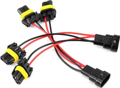 Immagine prodotto di 2 pezzi 9005/9006 maschio-femmina uno-due cablaggio splitter per retrofit fari auto