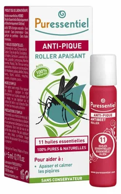 Imagen del producto de Puressentiel 7527868, Alivio para la picazón, 5 ml, Para niños y adultos, Color rojo, Frasco con aplicador de bolitas, 1 unidad