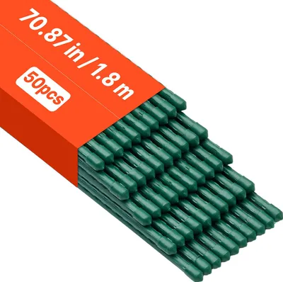 Zdjęcie produktu dla Vevor Podpórka Do Roślin 50 Szt Metalowe Paliki 11X1800Mm Powlekane