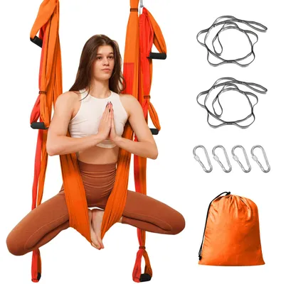 Immagine prodotto di Amaca per yoga aerea, set, amaca oscillante, per yoga antigravitazionale