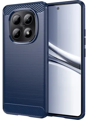 Produktbild von Hülle für Xiaomi Poco M8/Redmi Note 15 5G/4G, Carbon-Faser TPU Silikon Stoßfest Schutzhülle Blau
