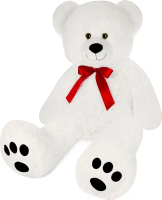 Produktbild von MONZANA® Teddybär L - XXXL 50-175cm Weiches Fell Schleife Tatzendruck Geschenk Plüschtier Kuscheltier Stofftier Riesen Teddy Bär