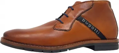 Image de Bugatti - Bottines à lacets pour hommes, couleur marron, style décontracté