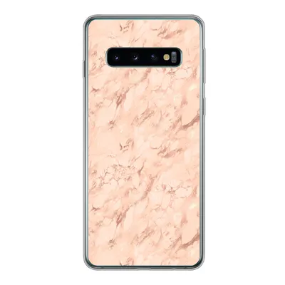Produktbild von MuchoWow® Handyhülle Schutzhülle Hülle für Samsung Galaxy S10 Marmor - Roségold - Muster - Luxus Silikon Softcase Handy Hülle - Handytasche