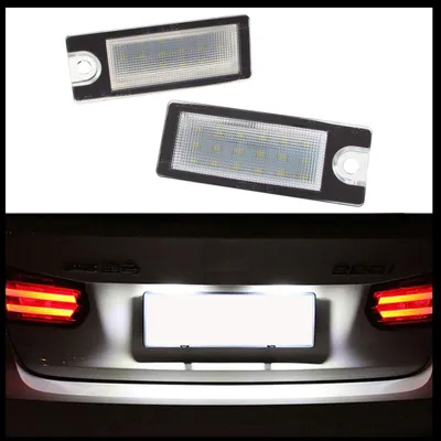 Produktbild von Kennzeichenbeleuchtung 2x LED PREMIUM 18 SMD für Volvo S60 S80 V70 II XC70 XC90