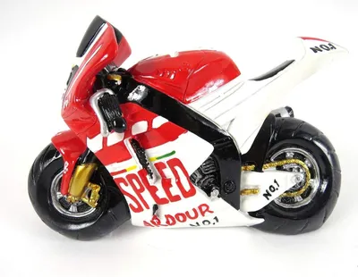 Produktbild von Spardose Motorrad Poly B18 x T7 x H14 cm rot