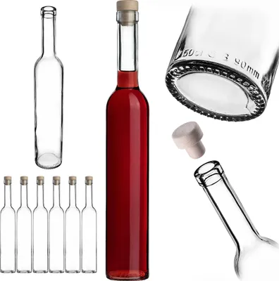 Produktbild von KADAX 6x Flasche 500ml für Tinkturen mit Kork