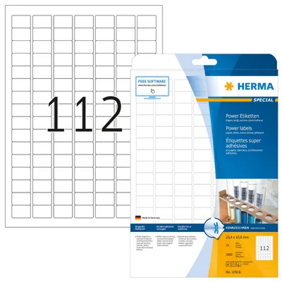 Obrázok produktu pre HERMA 10916, Biela, Samolepiaci štítok, A4, Papája, Laserový, Permanentný