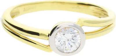 Produktbild von JuwelmaLux Ring 333/000 (8 Karat) Bicolor mit synth. Zirkonia JL30-07-1137 56