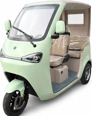 Produktbild von E-Kabinenroller Urban Hopper Cabin Flex, 1.2 KW, Reichweite 70km COC, Höchstgeschwindigkeit:40 km/h, Fahrzeugfarbe:Grün