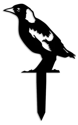 Image de Objet décoratif de jardin Oiseau en métal noir - 37 × 23 cm