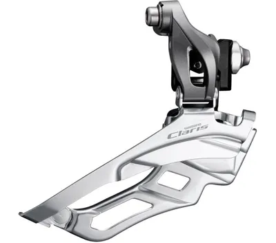 Image de Shimano Voorkarbeille 3 x 8 vitesses Claris FD-R2030 Ø34,9 mm pince avec adaptateur Ø31,8 28,6 mm Down-Pull 63-66 ° coin 46-52t gris