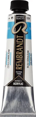 Zdjęcie produktu dla Farba akrylowa Rembrandt tubka 40 ml Cölin niebieski 534