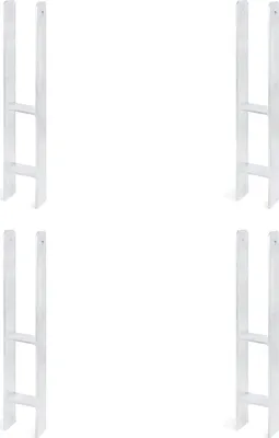 Zdjęcie produktu dla Alberts 4 x wsporniki słupków H, 91x600 mm, grubość materiału 6 mm, głębokość 60 mm, ocynkowane ogniowo