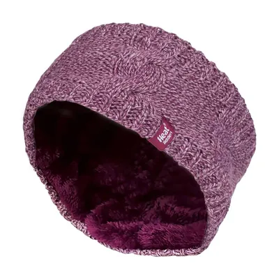 Produktbild von Heat Holders Damen Thermo Winter Stirnband mit Fleece Innen Stricken