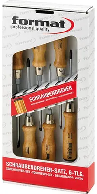 Produktbild von Format Schraubendreher-Satz Holzheft PH 6-teilig