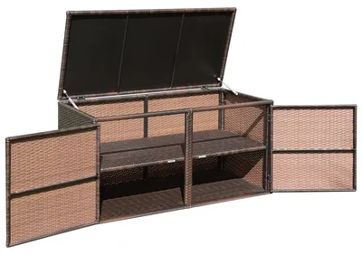 Obrázek produktu pro Úložná krabice - Úložný box - Zahradní box - Skladovací box - Box do zahrady - Objem 335 litrů, velká velikost
