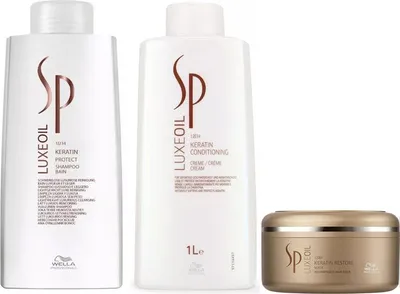 Produktbild von Wella | Pflege-Set Luxe Oil - Shampoo 1000ml - Conditioner 1000ml - Maske 150ml - Regeneration und Glanz