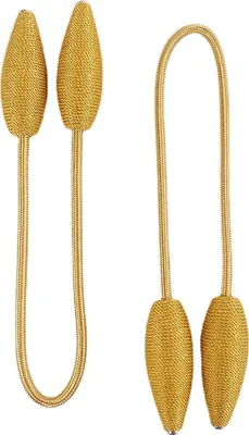 Obrázok produktu pre 2 kusy záclony Tieback klipy kreatívne okno záves Twist Tiebacks európsky štýl prispôsobené záclony držiaky dekoratívne záclony Holdbacks, Golden