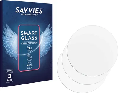 Produktbild von 3x Savvies Schutzglas Folie für Seiko 5 Sports SRPM11K1 9H Panzer Schutzfolie Glas Displayschutz klar transparent
