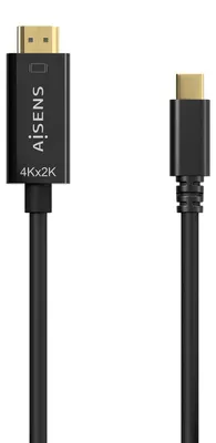 Productafbeelding van AISENS A109-0623, 0,8 meter, USB Type-C, HDMI Type A (standaard), mannelijk, mannelijk, rechte kabel