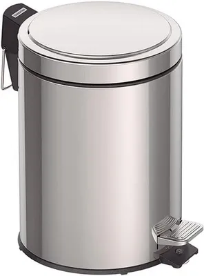 Produktbild von Famanu Abfalleimer 5 Liter - Metall Edelstahl - 205 cm x 29 cm