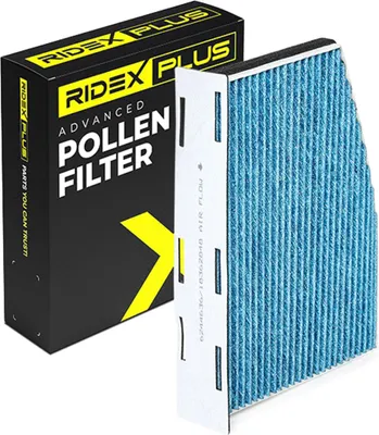 Produktbild von RIDEX PLUS 424I0643P Innenraumfilter Pollenfilter für VW GOLF VI (5K1) Aktivkohle