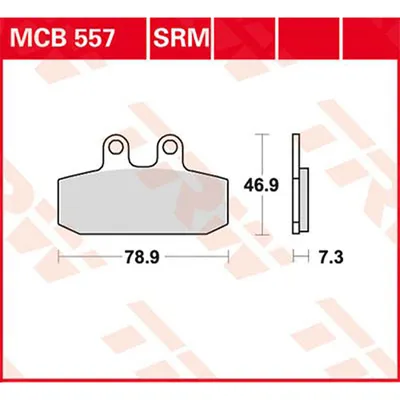 Produktbild von TRW Bremsbelagsatz MCB557SRM Sportcity 125 VB Spidermax 500  CLR125 Cityfly JD18