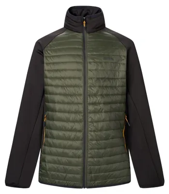 Produktbild von Regatta - "Clumber" Hybridjacke für Herren RG12276 (XXL) (Dunkel-Khaki/Schwarz)