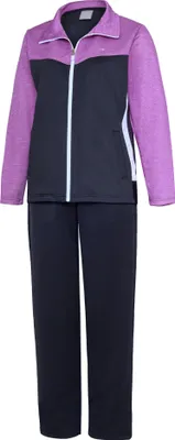 Produktbild von Herbold Sportswear Damen Freizeitanzug Gr.44 anthrazit-lila-melange (PE399D)
