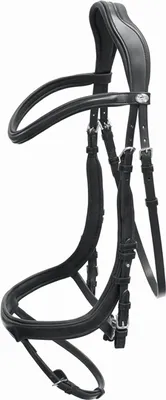 Produktbild von Schockemöhle Sports Trense Equitus Alpha Zaumzeug Trensenzaum Black / Silver VB