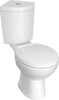Immagine prodotto di Set WC angolare compatto, con coperchio a chiusura ammortizzata