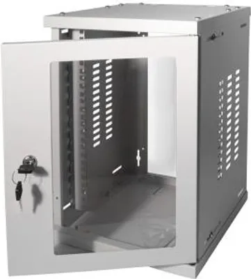 Produktbild von LogiLink W09Z33G, Wandmontiertes Regal, 8U, 20 kg, 17 kg, Grau