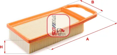 Produktbild von Luftfilter SOFIMA S 3299 A für CITROËN C5 III Kombi (RW) Filtereinsatz