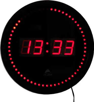 Obrázok produktu pre ALBA HORLED Nástenné hodiny ALBA "HORLED", quartzové hodiny, z plastu, čierne