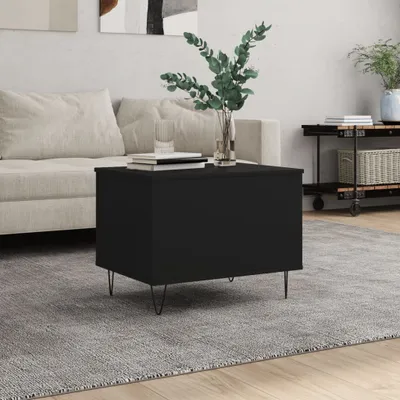 Produktbild von "2026 Promotion" Couchtisch Wohnzimmer - Kaffeetisch - Schwarz 60x44,5x45 cm Holzwerkstoff - Sofatisch CC29599