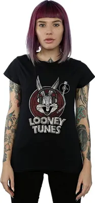 Produktbild von Looney Tunes - T-Shirt für Damen BI1230 (XXL) (Schwarz)