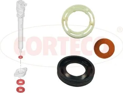 Immagine prodotto di 3 kit di riparazione CORTECO per gruppo pompa-ugello 49445011, compatibili con PEUGEOT 207 (WA, WC), confezione blister