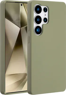 Immagine prodotto di Custodia in silicone liquido Accezz con MagSafe Samsung Galaxy S25 Ultra - Cooper Green