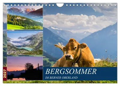 Produktbild von Bergsommer im Berner Oberland (Wandkalender 2027 DIN A4 quer), CALVENDO Monatskalender