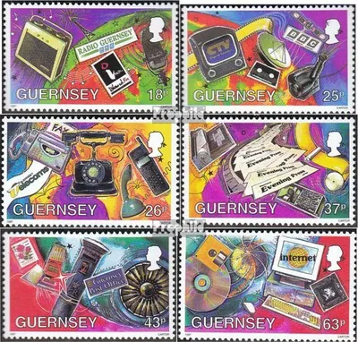 Produktbild von Briefmarken GB - Guernsey 1997 Mi 741-746 gestempelt Kommunikationsmittel