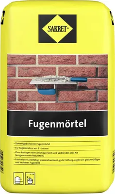 Produktbild von SAKRET Fugenmörtel 6 - 20 mm grau 25 kg