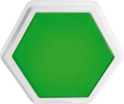 Produktbild von EDUPLAY 220-090 Riesenstempelkissen, 14x14cm, Sechseck, grün