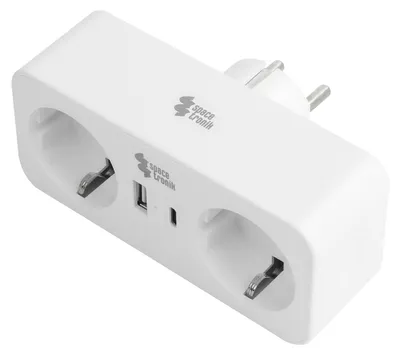 Obrázek produktu pro Napájecí lišta 2xAC 1xUSB 1xUSB-C SPS-PS01W