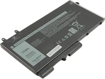 Produktbild von Avizar, Dell Latitude 5401 5501 Laptop Akku Li-Polymer 11,4V 4470mAh 51Wh, Schwarz