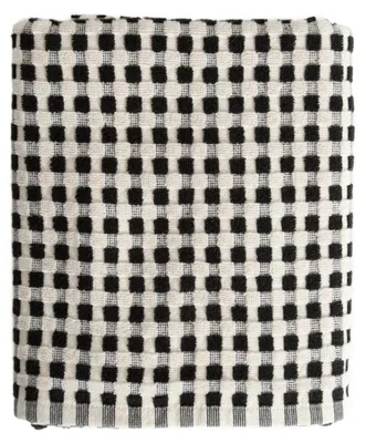 Zdjęcie produktu dla HOMLA Ręcznik LOREN czarny wzorzysty 70x130 cm