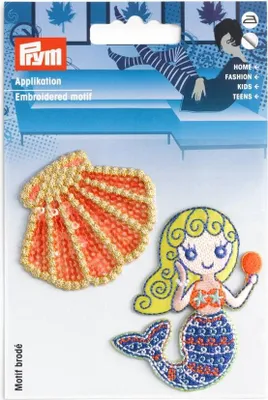 Obrázok produktu pre Nášivka morská panna, samolepiaca/nažehľovacia
