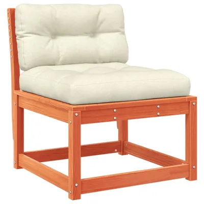 Produktbild von vidaXL Gartensofa mit Kissen Wachsbraun Massivholz Kiefer