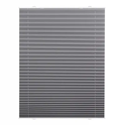 Produktbild von Lichtblick Plissee Haftfix, ohne Bohren Grau, 75 cm x 130 cm (B x L)